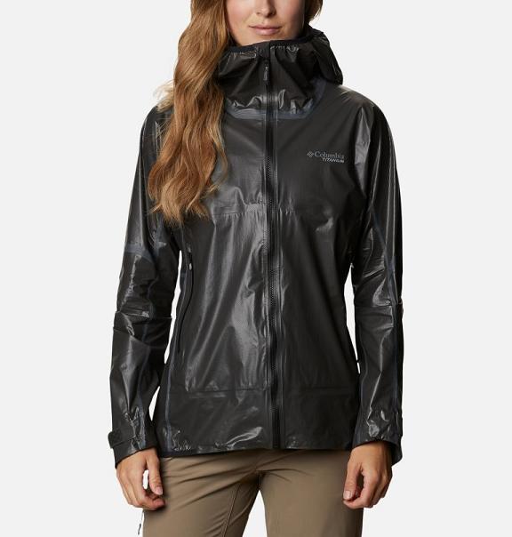 Columbia OutDry Rain Jacket Black For Women's NZ25084 New Zealand